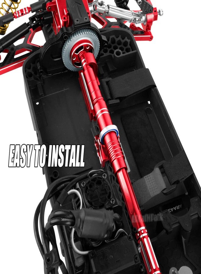 BRCatWPark RC Centor Driveshaft Axles Upgrades Part for 1/10 Granite Senton Vorteks 3S BLX(Mega550),Big Rock 3S BLX,1/8 Typhon Infraction 3S BLX(Mega550),Alloy Drive Shaft CVD Hop-Up,Red - Image 3